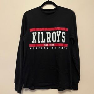 HOOSIER NATION - Black KILROYS Long Sleeve Tee circa 2021